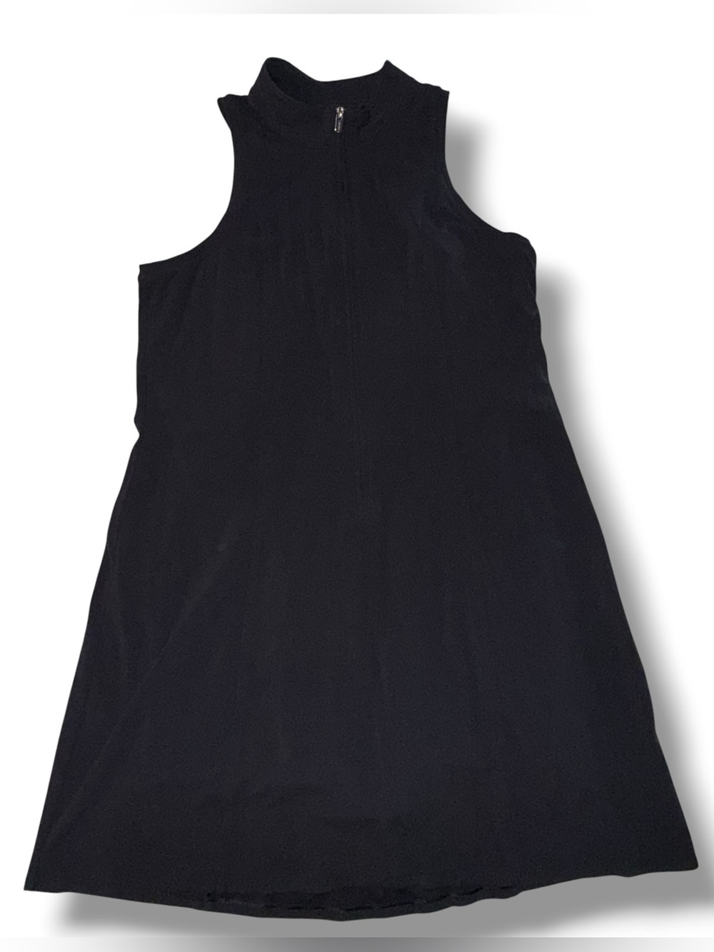 ATHLETA Swing Zip Dress - Black XL Tall - Picture 2 of 12